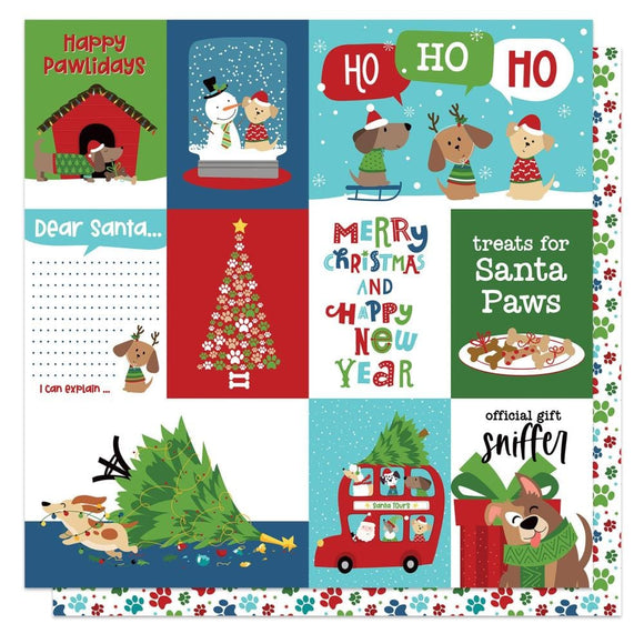 Scrapbooking  PhotoPLay Santa Paws Double-Sided Cardstock 12