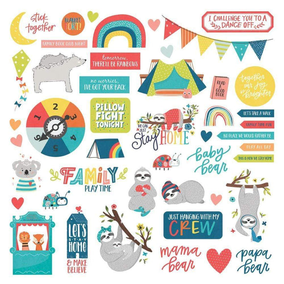 Scrapbooking  We Can Just Stay Home Stickers 12