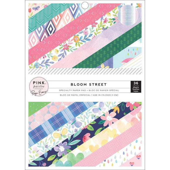 Scrapbooking  Paige Evans Bloom Street Single-Sided Paper Pad 6