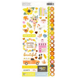 Scrapbooking  Paige Evans Garden Shoppe Stickers 6"X12" Sheet 98/Pkg Accents & Phrases W/Copper Foil Accents stickers