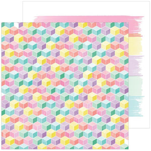 Scrapbooking  Pinkfresh Delightful Double-Sided Cardstock 12"X12" - Full Color Paper 12"x12"