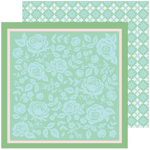 Scrapbooking  Pinkfresh Flower Market Double-Sided Cardstock 12"X12" - Handkerchief Paper 12"x12"