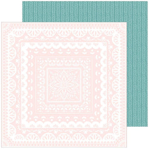 Scrapbooking  Pinkfresh Happy Heart Double-Sided Cardstock 12"X12" - New Beginning Paper 12"x12"