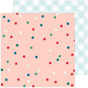Scrapbooking  Pinkfresh Happy Holidays Double-Sided Cardstock 12"X12" Merry & Bright Paper 12"x12"