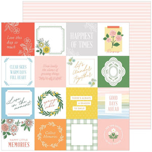 Scrapbooking  PinkFresh Spring Vibes Double-Sided Cardstock 12"X12" - Make Memories Paper 12"x12"
