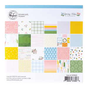 Scrapbooking  PinkFresh Studio Double-Sided Paper Pack 6"X6" 24/Pkg Spring Vibes Paper Pad