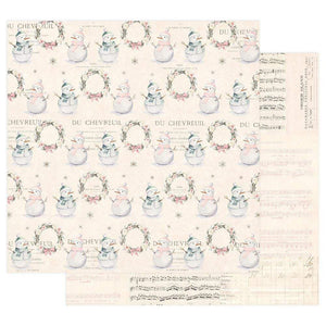 Scrapbooking  Sugar Cookie By Frank Garcia Double-Sided Cardstock 12"X12" - Lets Build A Snowman Paper Pad