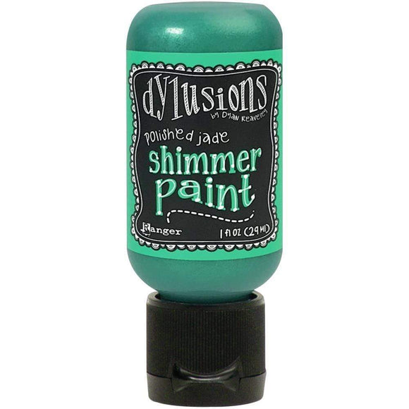 Scrapbooking  Dylusions Shimmer Paint 1oz Polished Jade Paint