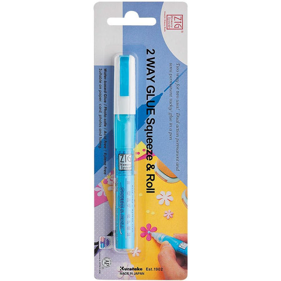 Scrapbooking  Zig 2-Way Glue Pen Squeeze & Roll adhesive