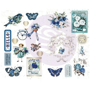 Scrapbooking  Georgia Blues Chipboard Stickers 5"X8" 2/Pkg Icons W/Foil Accents Chipboards