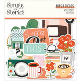 Scrapbooking  Simple Stories My Story Bits & Pieces Die-Cuts 42/Pkg Ephemera