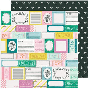 Scrapbooking  Maggie Holmes Garden Party Double-Sided Cardstock 12"X12" - Garden Stroll Paper 12"x12"