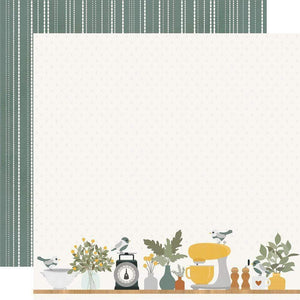 Scrapbooking  Simple Stories Hearth & Home Double-Sided Cardstock 12"X12" - Kitchen Rules Paper 12"x12"