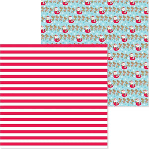 Scrapbooking  Christmas Town Double-Sided Cardstock 12"X12" - Candy Cane Lane Paper 12x12