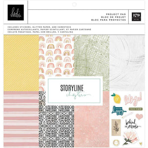 Scrapbooking  Heidi Swapp Storyline Chapters Project Pad 12"X12" 179 Pieces Paper 12x12