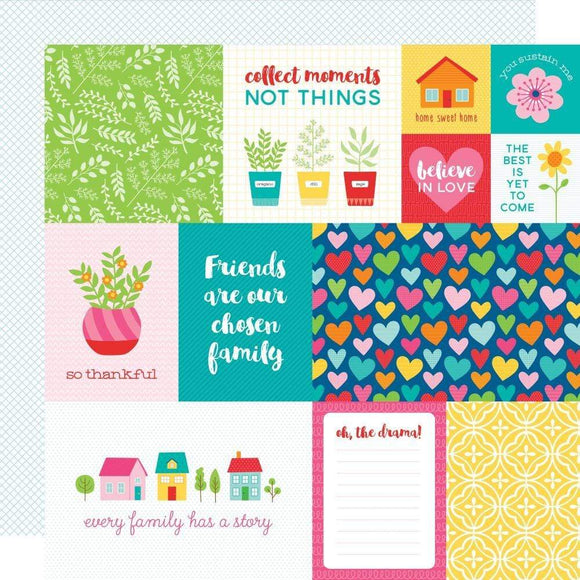 Scrapbooking  Home Sweet Home Double-Sided Cardstock 12