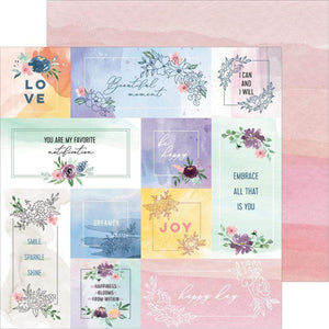 Scrapbooking  Just A Little Lovely Double-Sided Cardstock 12"X12" - Story Paper 12x12