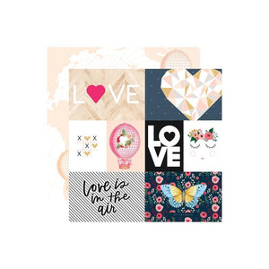 Scrapbooking  Love Is In The Air Double-Sided Cardstock 12"X12" -Love is in the Air Paper 12x12