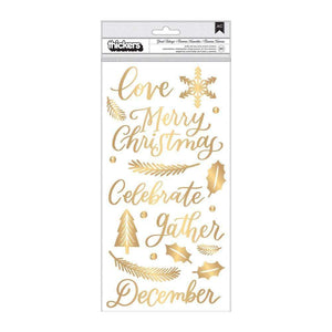 Scrapbooking  Together For Christmas Thickers Stickers 5.5"X11" 50/Pkg Good Tidings Paper 12x12