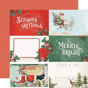 Scrapbooking  Country Christmas Double-Sided Cardstock 12"X12" - 4x6 Elements paper