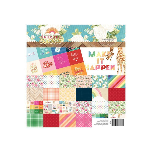 Scrapbooking  Changing Colors Single-Sided Cardstock Pad 8