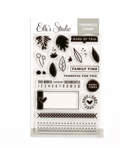 Scrapbooking  Elles Studio- Thankful Stamp Set kit