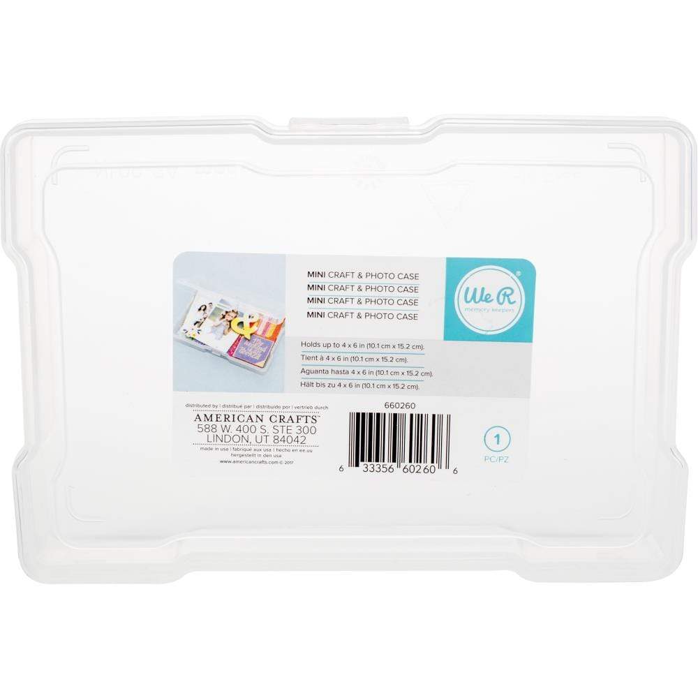 We R Memory Keepers Craft & Photo Translucent Plastic Storage 4"X6" Ca