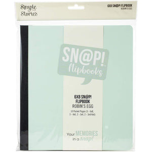 Scrapbooking  Simple Stories Sn@p! Flipbook 6"X8" - Robins Egg albums