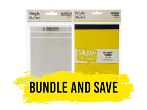 Scrapbooking  Simple Stories Yellow 4'x6" Flipbook Bundle albums