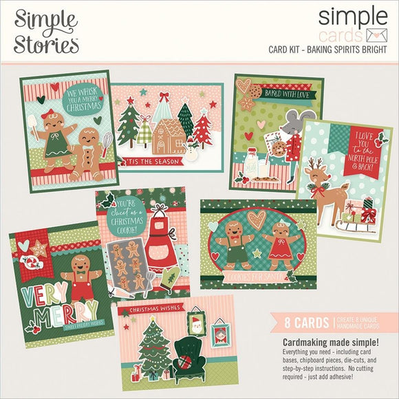Scrapbooking  Simple Stories Simple Cards Card Kit Baking Spirits Bright cards