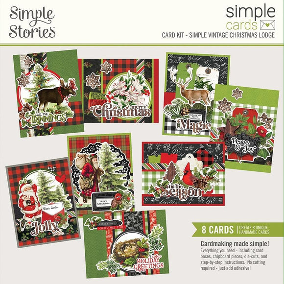 Scrapbooking  Simple Stories Simple Cards Card Kit Simple Vintage Christmas Lodge kit