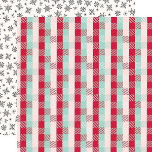Scrapbooking  Holly Days Double-Sided Cardstock 12"X12" - Lets Get Cozy Paper 12"x12"