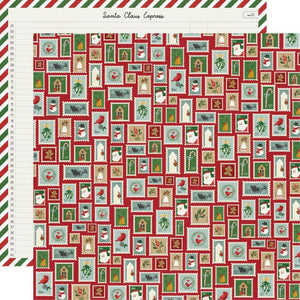 Scrapbooking  Simple Stories Hearth & Holiday Double-Sided Cardstock 12"X12" - We Believe Paper 12"x12"