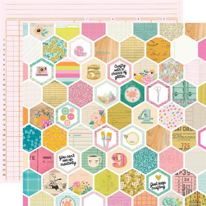 Scrapbooking  Simple Stories Let's Get Crafty Double-Sided Cardstock 12"X12" - Crafty Girl Paper 12"x12"