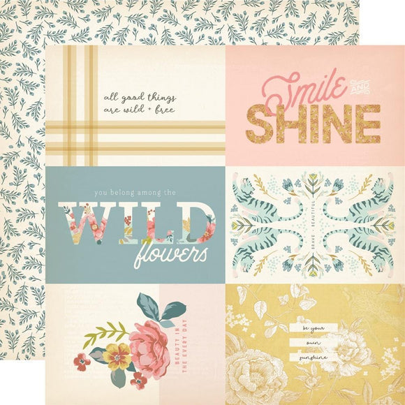 Scrapbooking  Simple Stories Wildflower Double-Sided Cardstock 12