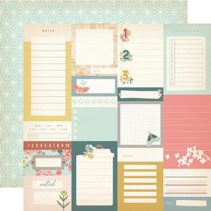 Scrapbooking  Simple Stories Wildflower Double-Sided Cardstock 12"X12" - Journal Elements Paper 12"x12"