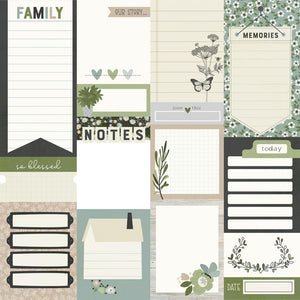 Scrapbooking  The Simple Life Double-Sided Cardstock 12"X12" - Journal Elements Paper 12"X12"