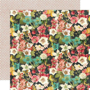 Scrapbooking  Simple Vintage Cottage Fields Double-Sided Cardstock 12"X12" - Simple Things Paper 12x12