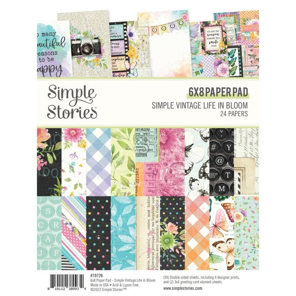 Scrapbooking  Simple Vintage Life In Bloom Double-Sided Paper Pad 6