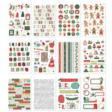 Scrapbooking  Simple Stories Sticker Book 12/Sheets Baking Spirits Bright, 411/Pkg stickers