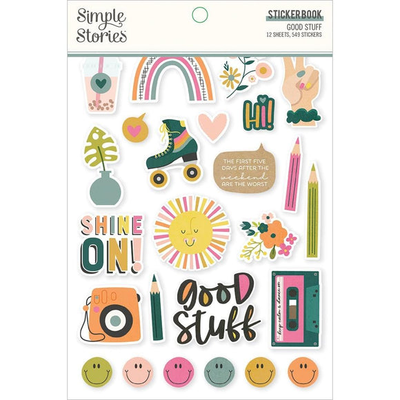 Scrapbooking  Simple Stories Sticker Book 12/Sheets Good Stuff, 549/Pkg stickers