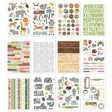 Scrapbooking  Simple Stories Sticker Book 12/Sheets Into The Wild, 602/Pkg stickers