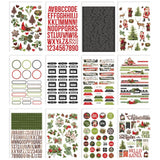 Scrapbooking  Simple Stories Sticker Book 12/Sheets Simple Vintage Christmas Lodge, 629/Pkg stickers