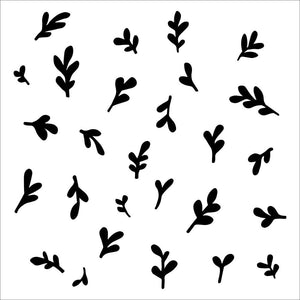 Scrapbooking  The Crafter's Workshop Template 6"X6" Barberry Buds Stencil