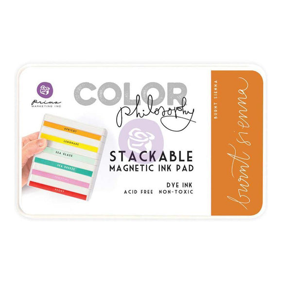 Scrapbooking  Prima Marketing Color Philosophy Dye Ink Pad - Burnt Sienna Paper Collections 12x12