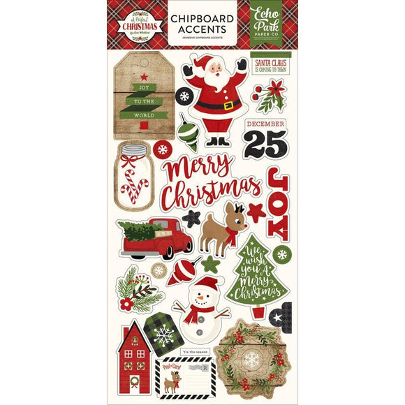 Scrapbooking  A Perfect Christmas Chipboard Accents 6