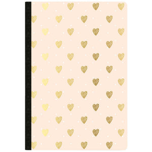 Scrapbooking  Color Crush Composition Planner Notebook 7.5"X9.75" Gold Heart Day Tracker Paper Collections 12x12
