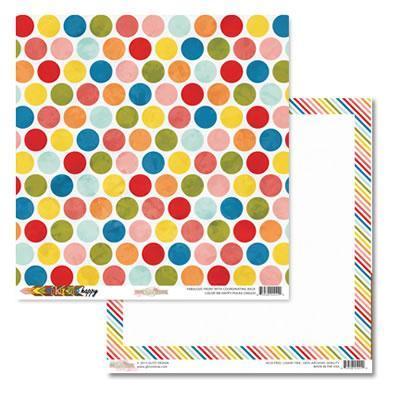 Scrapbooking  Colour Me Happy Polka Paper Collections 12x12