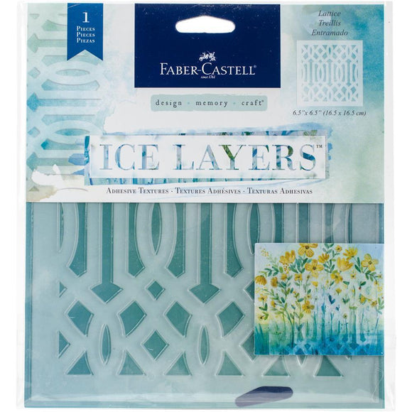 Scrapbooking  Faber Castell Ice Layers Adhesive Textures 6.5