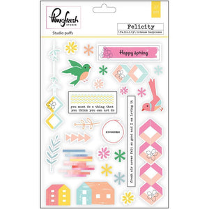 Scrapbooking  Felicity Studio Puffs Stickers 5"X7" Paper Collections 12x12